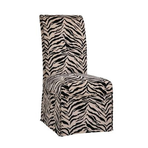 White & Onyx Tiger Striped Skirted Slip Over - Pack 1 (Fits 741-440 Chair)
