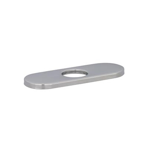 4 In. Centerset Decorative Oblong Shaped Hole Cover Plate - Chrome