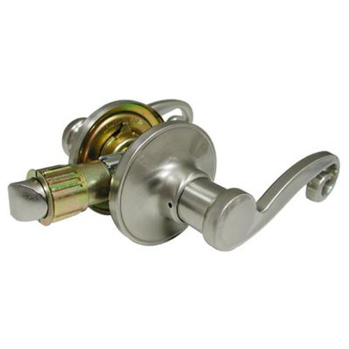 Satin Nickel Scroll Passage Lever