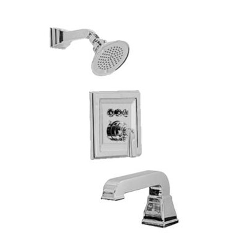 Town Square Bath and Shower Trim Kit in Satin Nickel
