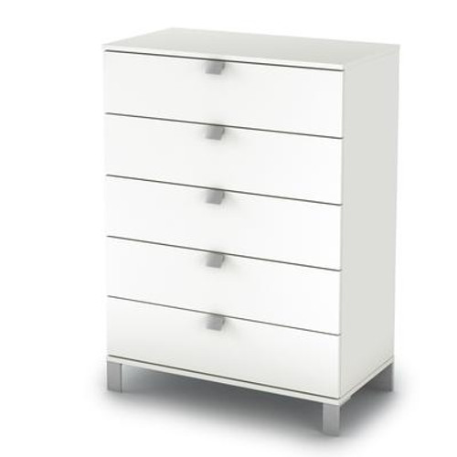 Spectra  5-drawer Chest Pure White
