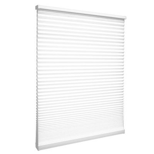 Cordless Cellular Shade; Snow Drift - 36 Inch x 72 Inch