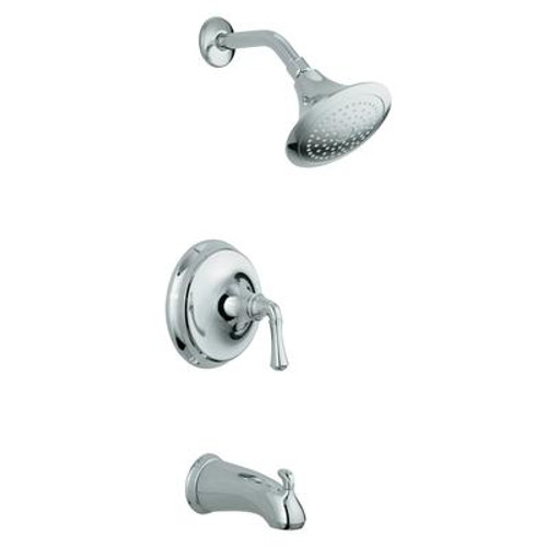 FortÃ© Rite-Temp Pressure-Balancing Bath And Shower Faucet Trim; Valve Not Included In Polished Chrome
