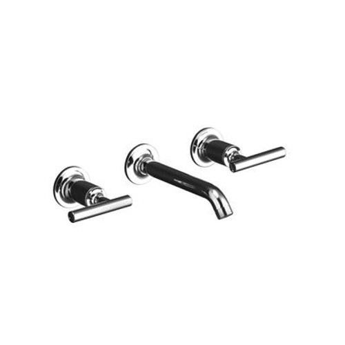 Purist(R) Two-Handle Wall-Mount Lavatory Faucet Trim; Valve Not Included In Polished Chrome