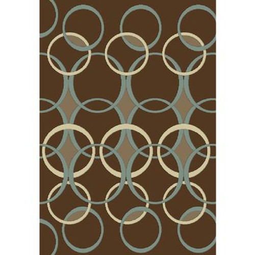 Madera Design Brown 7 Ft. 8 In. x 10 Ft. 8 In. Area Rug