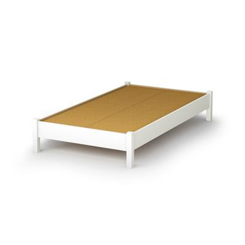 South Shore Sandbox Twin 39-inch Bed Pure White