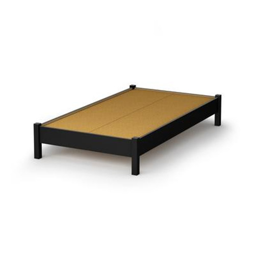South Shore Sandbox Twin 39-inch bed Pure Black