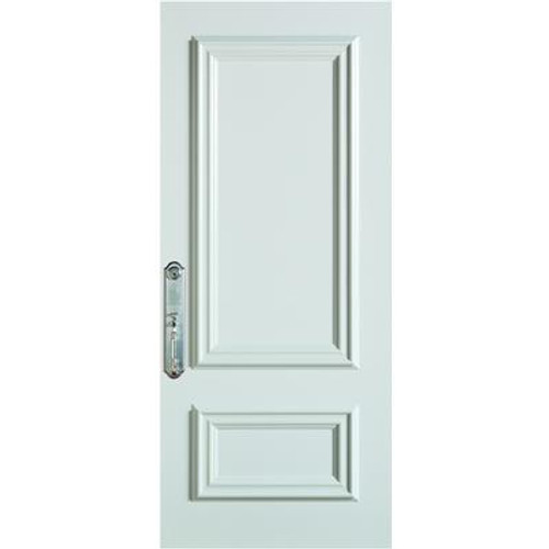 Steel Stanguard Maxi Mold; Max Steel Door Pre-Finished Stancoat White 36 In. x 80 In. Right Hand Hinge