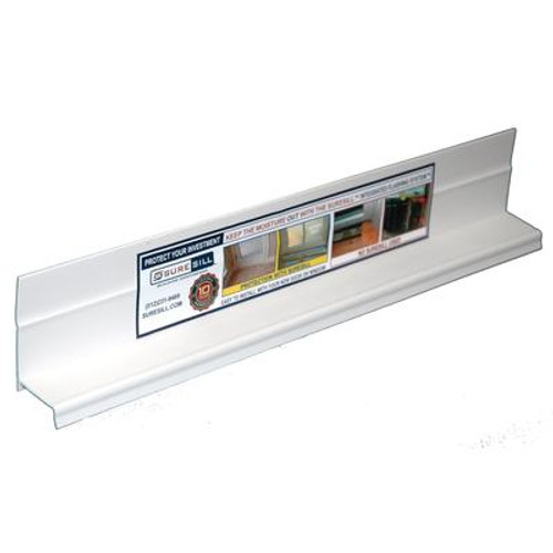 1-3/8 Inch x 84 Inch White PVC Sloped Head Flashing for Door and Window Installation and Flashing (20-Pack)