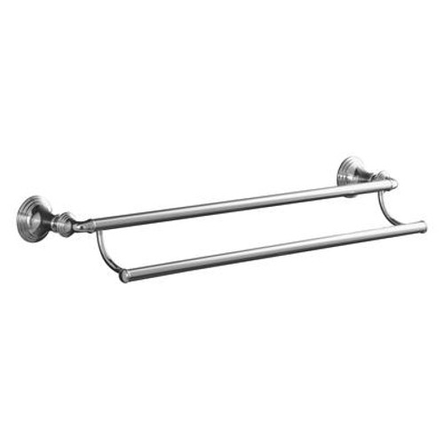 Devonshire 24 Inch Double Towel Bar in Polished Chrome
