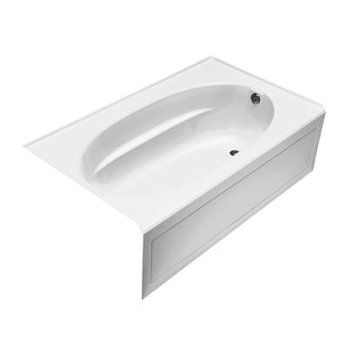 Windward 5 Foot Bath With Integral Apron in White