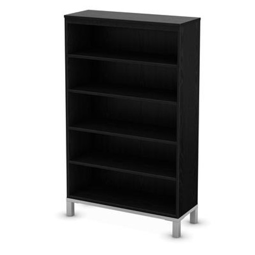 Flexible Collection 5-shelf Bookcase Black Oak