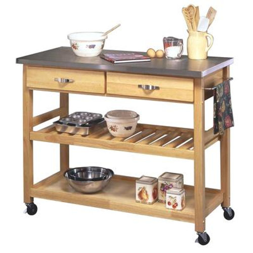 Stainless Steel Top Kitchen Cart