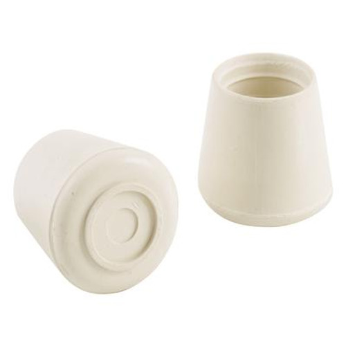 3/4 Inch  Rubber Leg Tips White