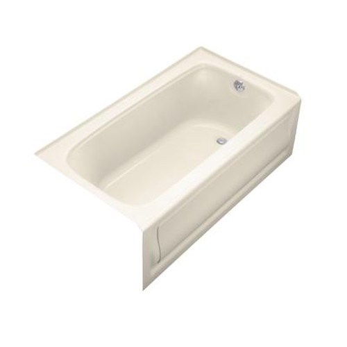 Bancroft 5 Foot Bath With Right-Hand Drain in Almond