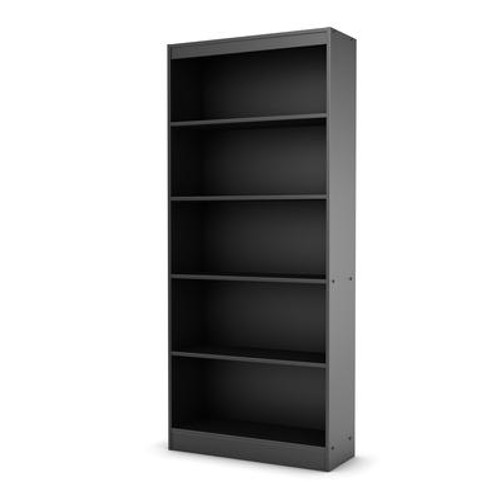 Freeport 5-Shelf Bookcase Pure Black