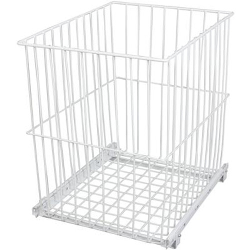 Roll-Out Wire Hamper - 11.4375 Wide x 18.875 Inches Tall