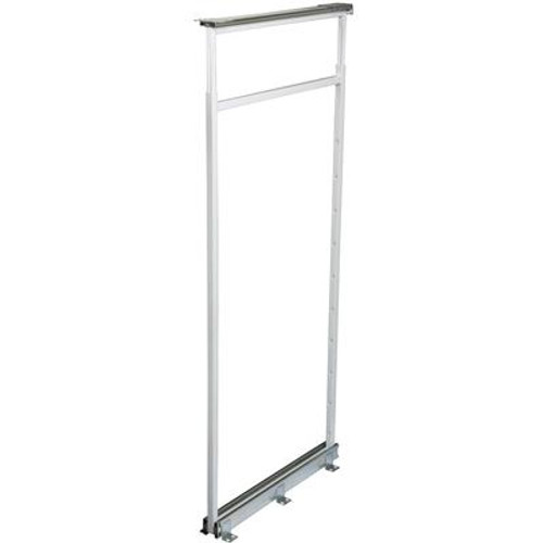 Center Mount White Pantry Frame -  46.5 Inches to 53.375 Inches Tall