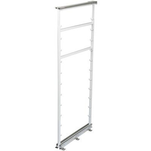 White Side Mount Pantry Frame -  46.5 Inches to 53.375 Inches Tall