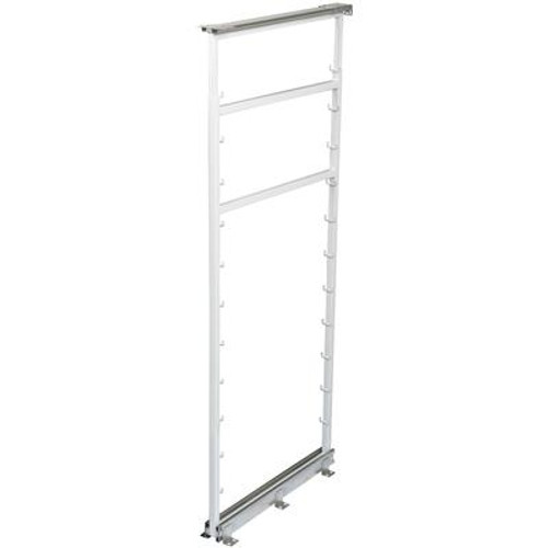 White Side Mount Pantry Frame -  50.5 Inches to 57.375 Inches Tall