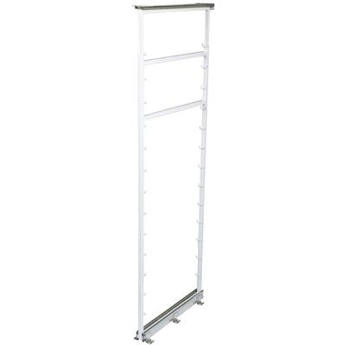 Side Mount White Pantry Frame -  54.5 Inches to 61.375 Inches Tall