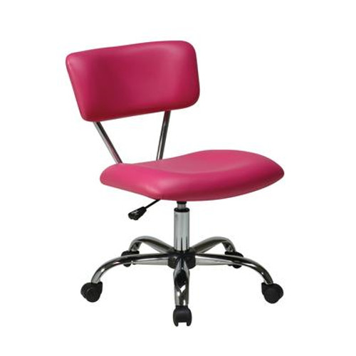 Vista Task Office Chair-Pink Vinyl