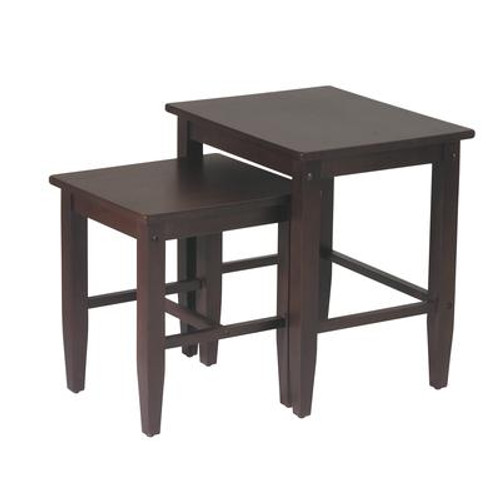 Espresso 2 Piece Nesting Tables