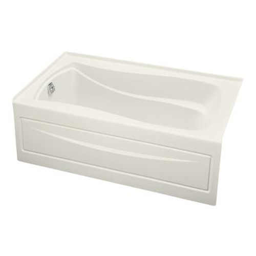 Mariposa 5 Foot Bath With Left-Hand Drain in Biscuit