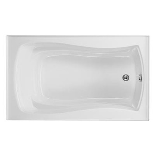 Mariposa 5 Foot Bath With Right-Hand Drain in White