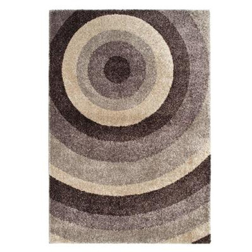 Ringmaster Pewter 5 Feet 3 Inch x 7 Feet 6 Inch Area Rug