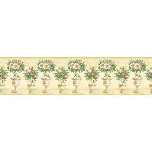 5.13 In. H Pastel Floral Topiary Border