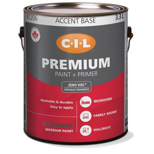 CIL Premium Interior Eggshell Accent Base 3.3 L