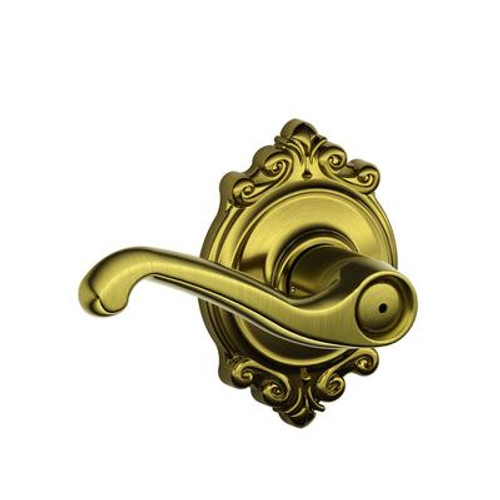 Antique Brass Brookshire / Flair Privacy Lever