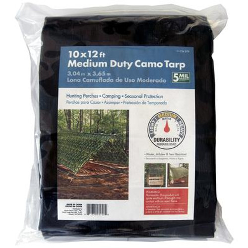 10x12ft Medium Duty Camo Tarp