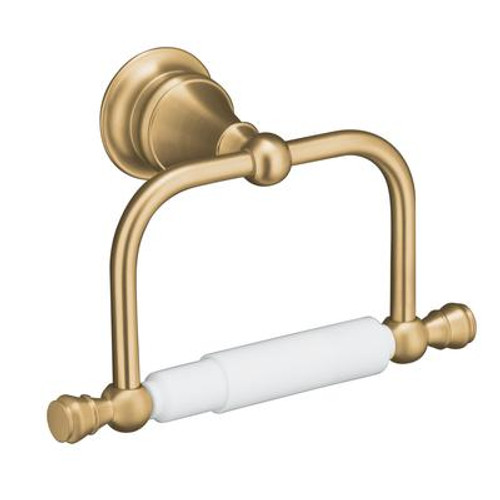 Revival Toilet Tissue Holder in Vibrant Brushed Bronze