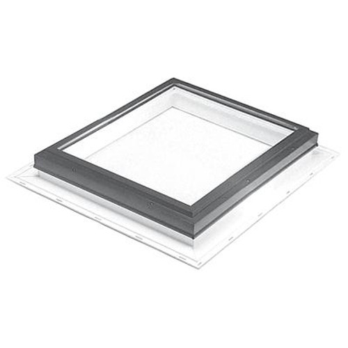 Fixed Self Flashing LoE3 Clear Glass Skylight - 2 Feet x 2 Feet With GREY Cap