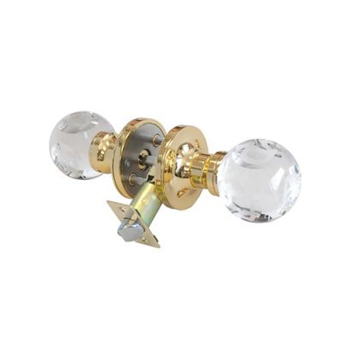 ABC Clear  Brass Privacy LED Door Knob
