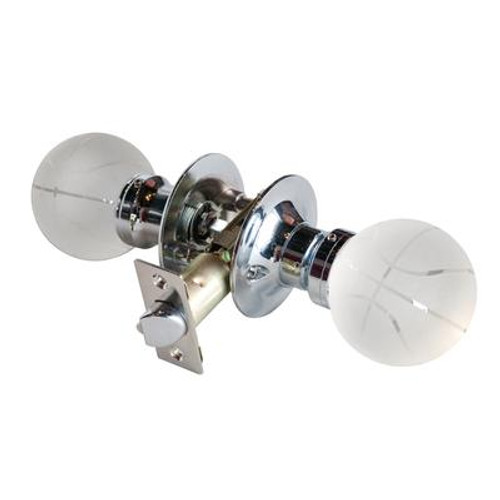 Basketball Chrome Passive LED Door Knob