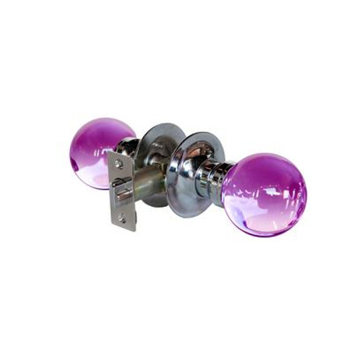 Plush Pinkett Chrome Passive LED Door Knob