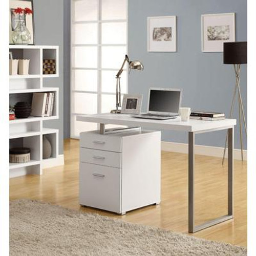 Computer Desk - 48''L / White Left Or Right Facing