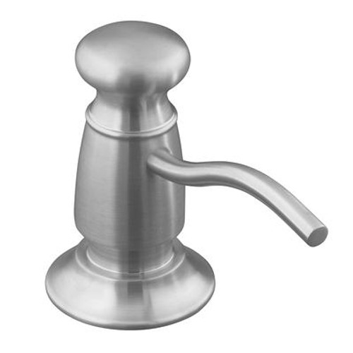Soap/Lotion Dispenser With Traditional Design (Clam Shell Packed) in Vibrant Stainless