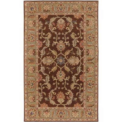 Brawley Chocolate Wool  - 5 Ft. x 8 Ft. Area Rug