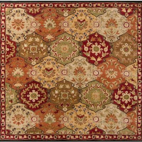 Abbaretz Red Wool Square  - 9 Ft. 9 In. Area Rug