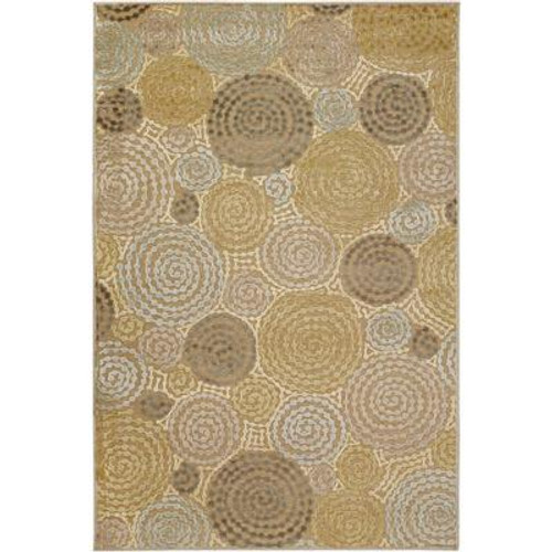 Atherton Tan viscose / chenille en acrylique Area Rug - 7 Feet 6 Inches x 10 Feet 6 Inches