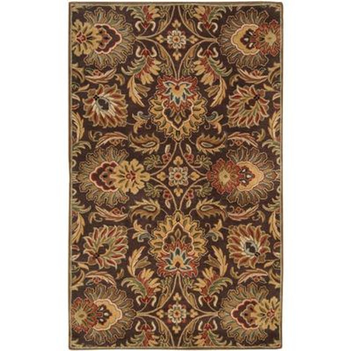 Calabasas Chocolate Wool  - 4 Ft. x 6 Ft. Area Rug