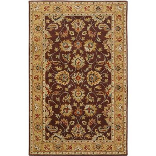 Buellton Plum Wool  - 5 Ft. x 8 Ft. Area Rug