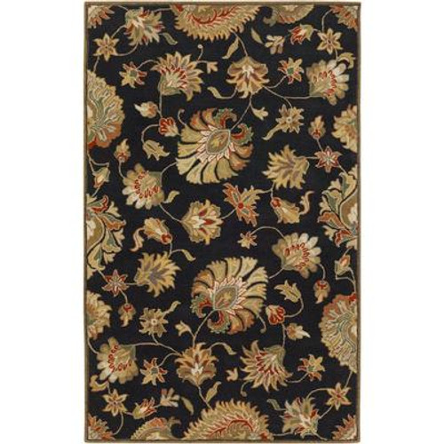 Burbank Black Wool  - 10 Ft. x 14 Ft. Area Rug