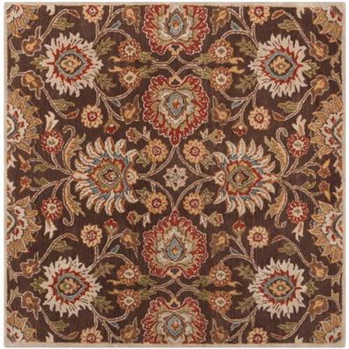 Dachstein Chocolate Wool  - 9 Ft. 9 In. Square Area Rug