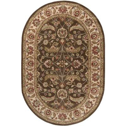 Belvedere Forest Wool Oval  - 8 Ft. x 10 Ft. Area Rug
