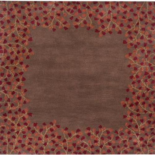 Alturas Chocolate Wool Area Rug - 6 Feet Square